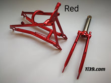 Load image into Gallery viewer, Titanium Front &Rear Triangle Fork for 16”Brompton - Ti39 Titanium For Brompton