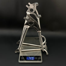 이미지를 갤러리 뷰어에 로드 , Titanium 74mm disk Front & 120mm disk Rear Triangle Fork for 16”Brompton