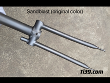 Load image into Gallery viewer, Titanium Front &amp;Rear Triangle Fork Cline for 16”Brompton
